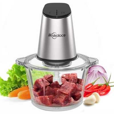 Electrical Makoloce food processor with large glass bowl